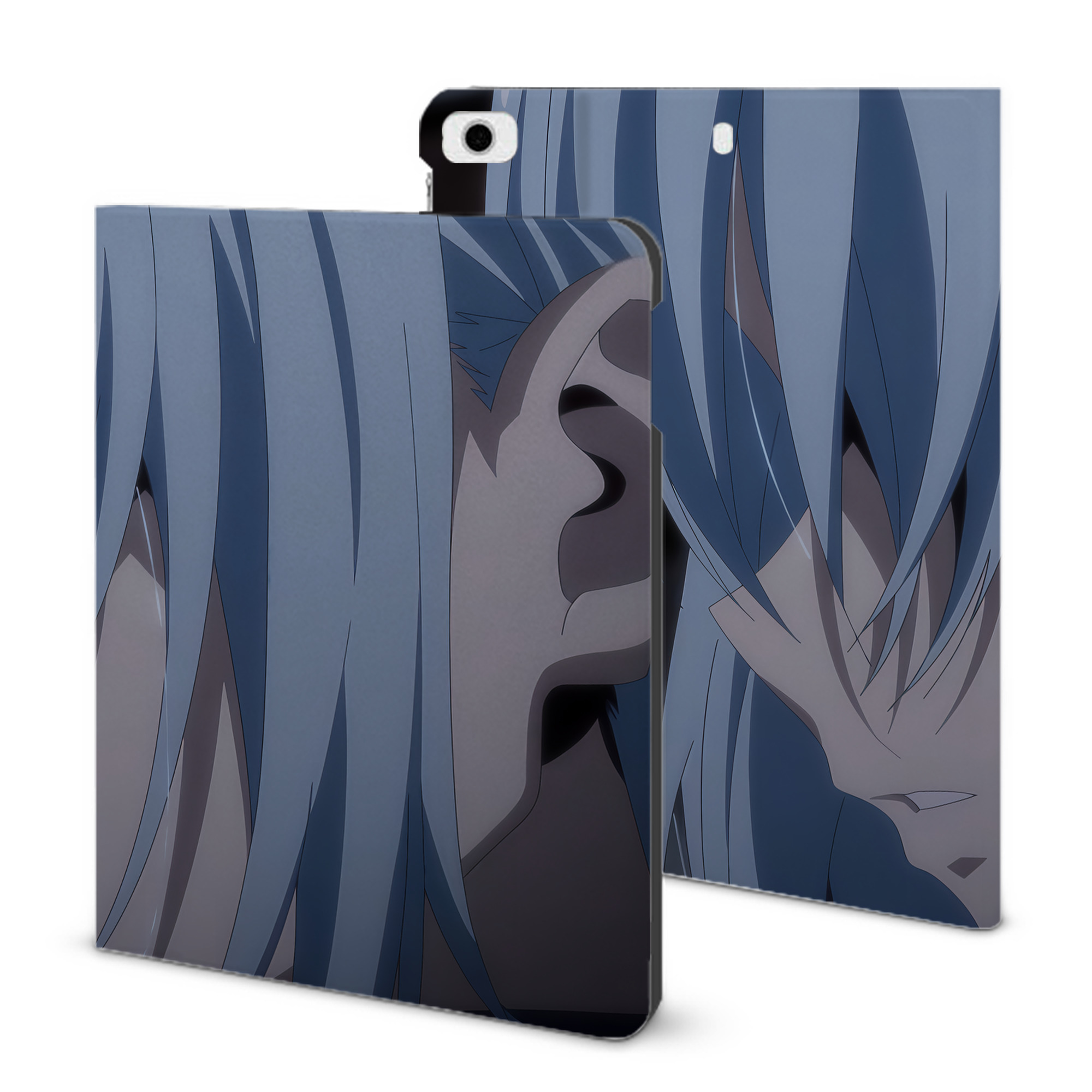 （画像用） 転スラ Regarding Reincarnated to Slime IPad ケース ブック型 PUレザー TPU 耐衝撃 軽量 薄型 ペン収納なし 全面保護 IPad 各モデル対応
